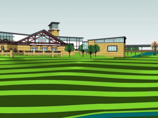 Sketchup商业模型|低层会所，现代风格