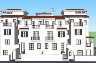 Sketchup住宅模型|联排住宅，欧式古典风格-BIM建筑网