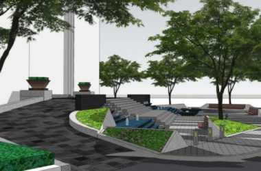 Sketchup景观模型|商业景观，现代风格-BIM建筑网