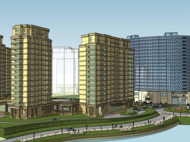 Sketchup景观模型|商业景观，住宅景观，现代风格