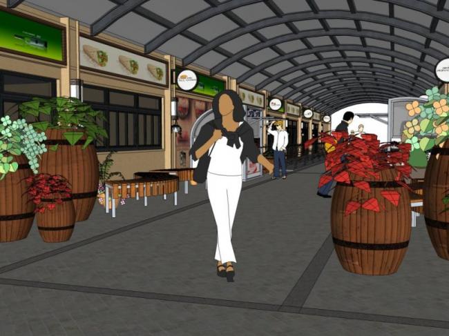 Sketchup景观模型|商业景观，现代风格