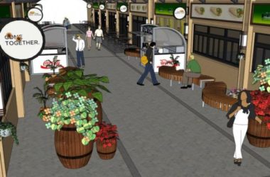 Sketchup景观模型|商业景观，现代风格-BIM建筑网