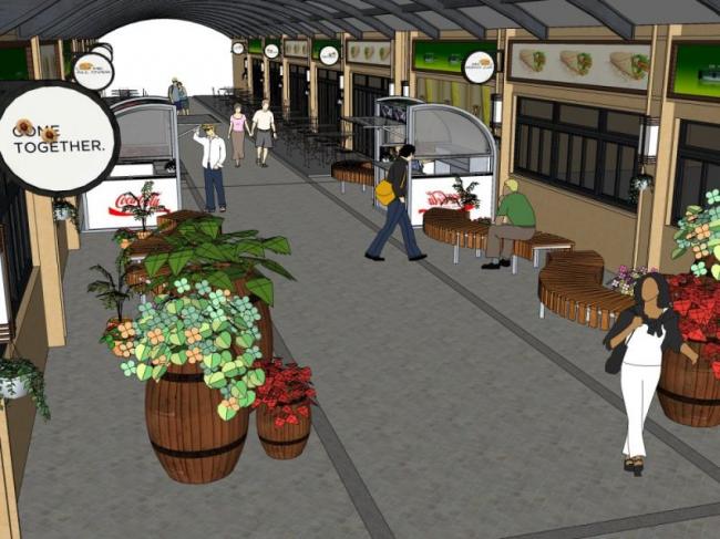 Sketchup景观模型|商业景观，现代风格