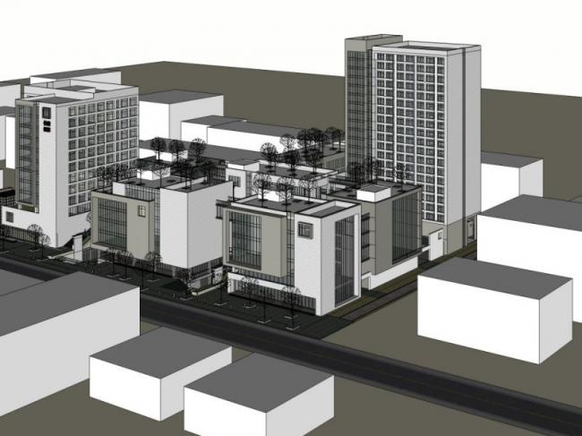 Sketchup商业模型|高层商业中心，现代风格