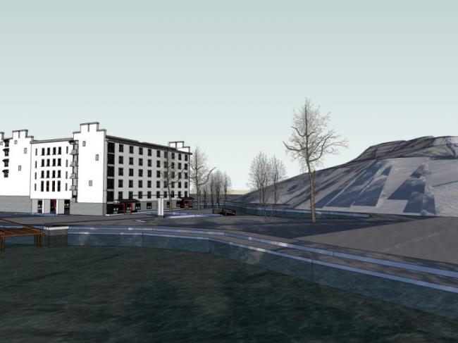 Sketchup酒店模型|多层旅馆建筑，现代中式风格