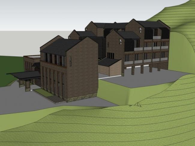 Sketchup商业模型|多层会所，现代风格