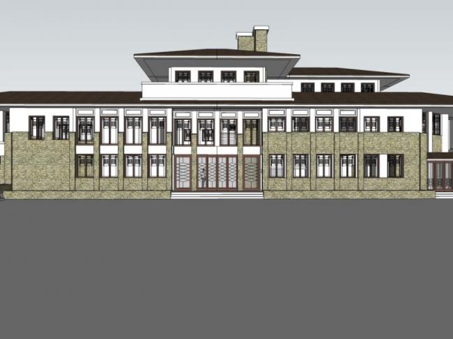 Sketchup商业模型|多层会所，现代风格