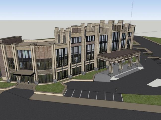 Sketchup商业模型|多层会所，欧式古典风格