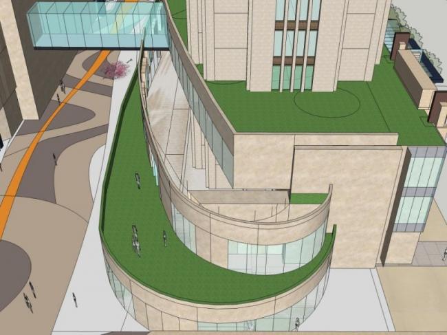 Sketchup商业模型|多层商业街，现代风格