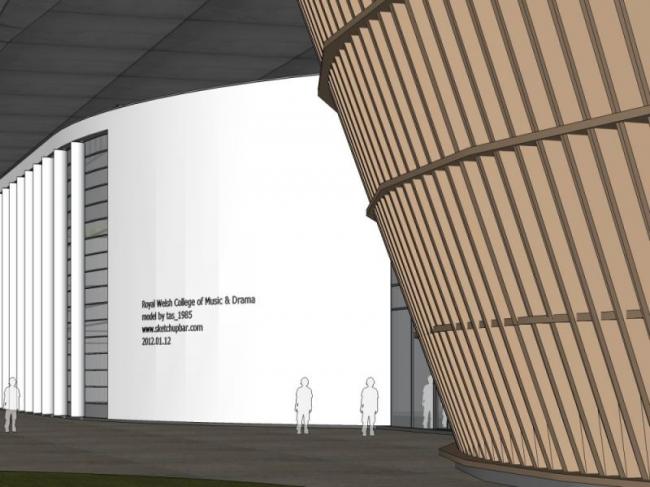 Sketchup文化模型|多层音乐馆，文化建筑，现代风格