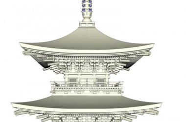 Sketchup古建筑模型|多层塔建筑，古建筑，中式风格-BIM建筑网