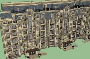 Sketchup住宅模型|多层住宅，古典风格-BIM建筑网