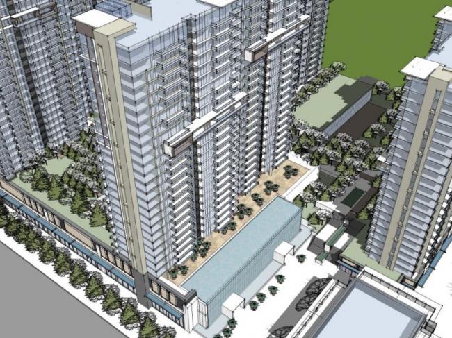 Sketchup住宅模型|高层住宅，现代风格