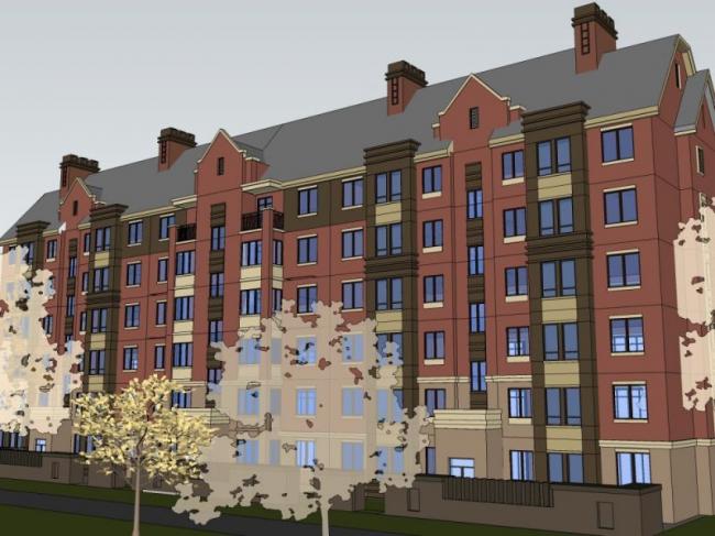 Sketchup住宅模型|多层住宅，古典风格