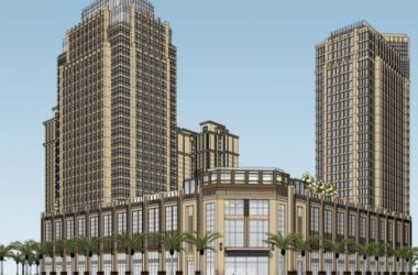 Sketchup住宅模型|多高层商住小区，底层商业，居住建筑，古典风格-BIM建筑网