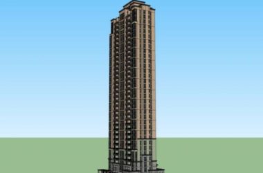 Sketchup住宅模型|超高层住宅，居住建筑，古典风格-BIM建筑网