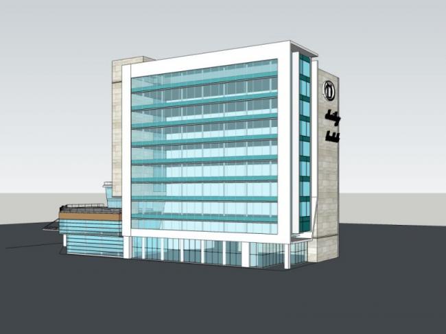 Sketchup综合体模型|多高层商业综合体，办公，酒店，现代风格