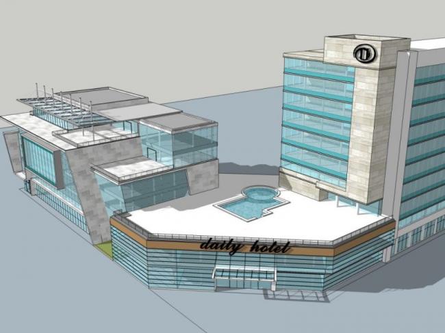 Sketchup综合体模型|多高层商业综合体，办公，酒店，现代风格