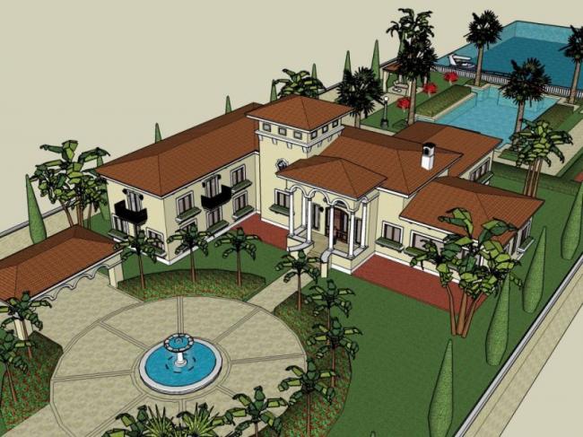 Sketchup商业模型|多层会所，现代风格