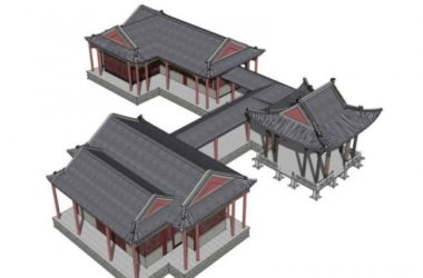 Sketchup小品模型|亭子，中式风格，小品-BIM建筑网