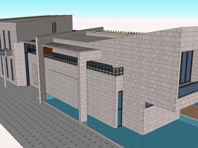 Sketchup商业模型|多层商务会所，现代风格