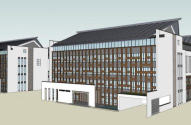 Sketchup文化模型|多层老干部活动中心，文化建筑，中式风格-BIM建筑网