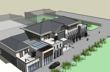 Sketchup商业模型|多层会所，现代中式风格-BIM建筑网