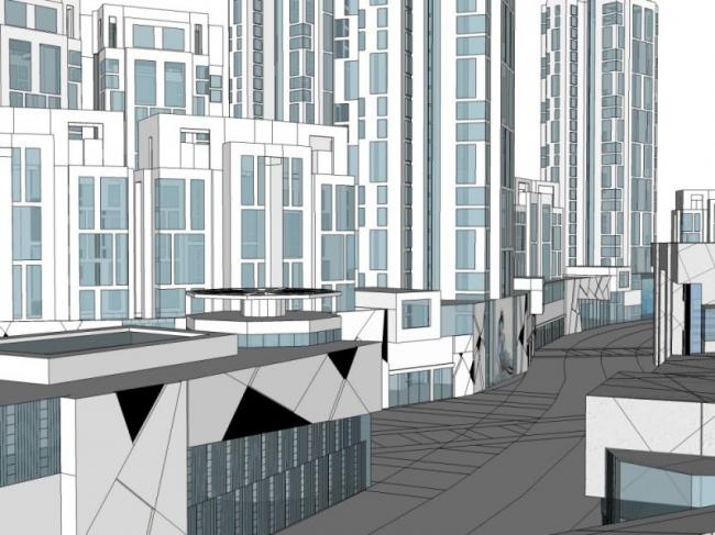 Sketchup综合体模型|超高层城市综合体，商业，住宅，办公，酒店，现代风格