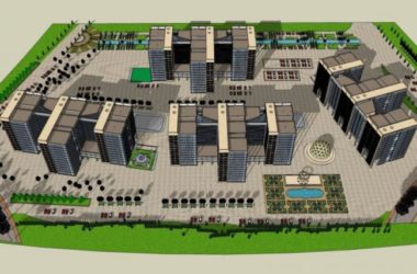 Sketchup办公模型|高层办公楼，现代风格-BIM建筑网