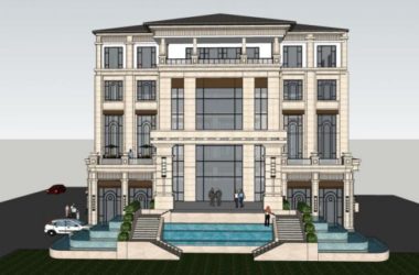 Sketchup商业模型|多层会所，欧式古典风格-BIM建筑网