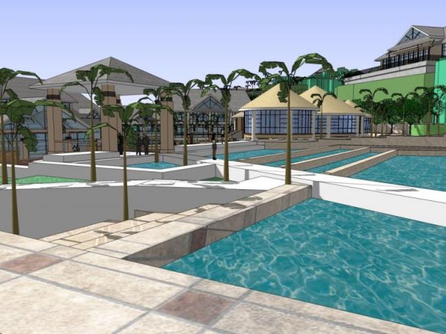 Sketchup商业模型|多层会所，现代风格