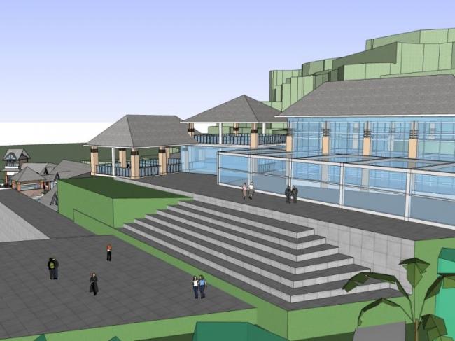 Sketchup商业模型|多层会所，现代风格