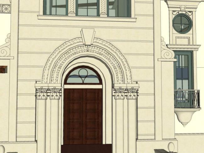 Sketchup商业模型|多层会所，古典风格