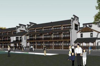 Sketchup商业模型|多层商业街，中式风格-BIM建筑网