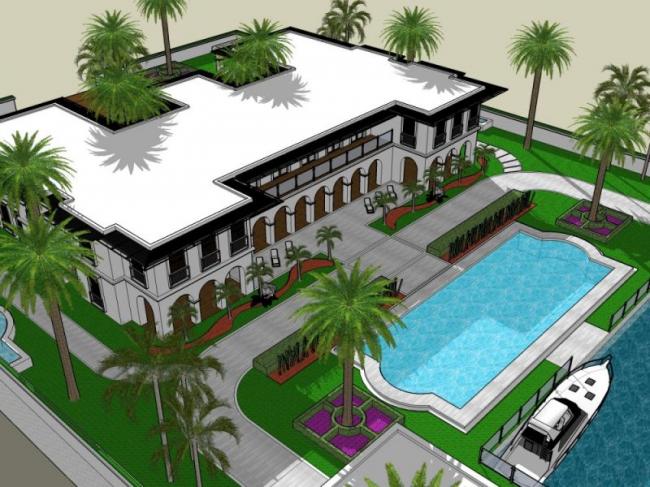 Sketchup商业模型|低层会所，现代风格