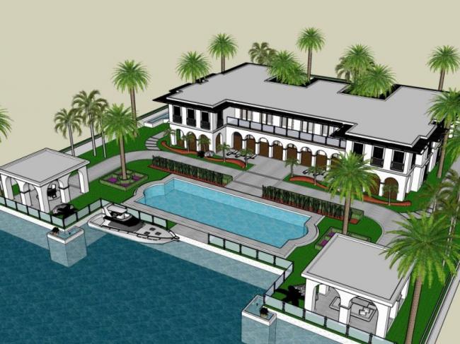 Sketchup商业模型|低层会所，现代风格