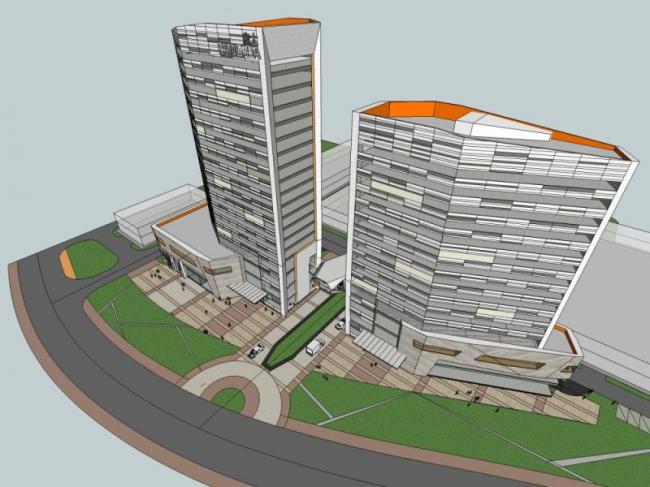 Sketchup综合体模型|多高层商业综合体，住宅，酒店，办公，现代风格