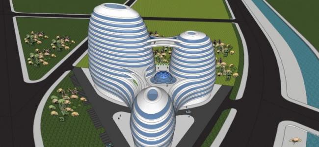 Sketchup酒店模型|高层酒店，现代风格