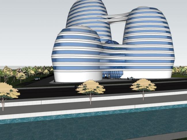 Sketchup酒店模型|高层酒店，现代风格