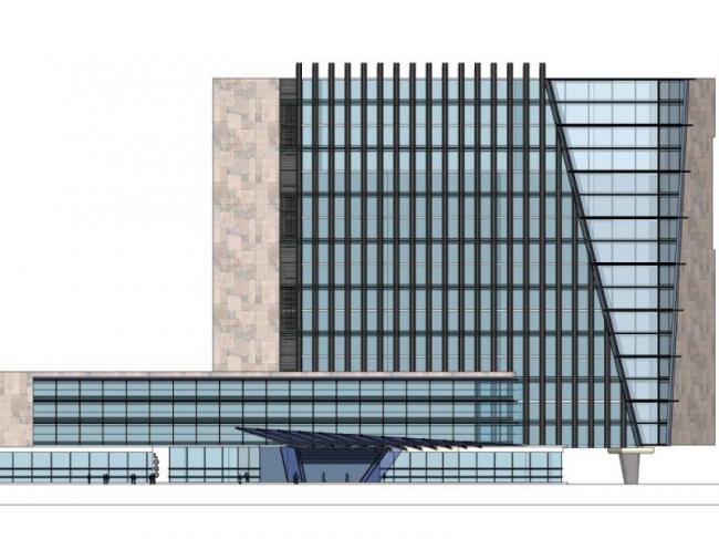 Sketchup办公模型|多高层办公楼，现代风格