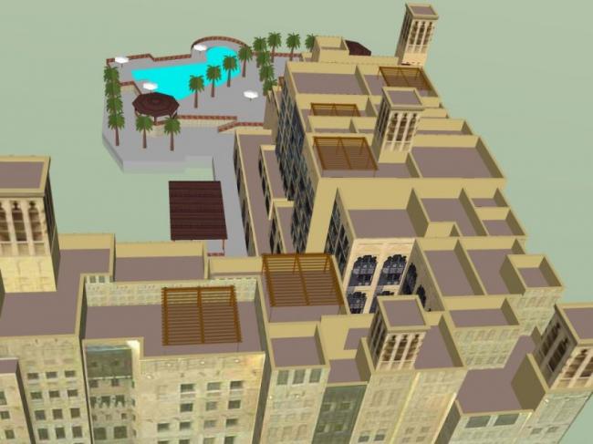 Sketchup酒店模型|多层酒店，古典风格