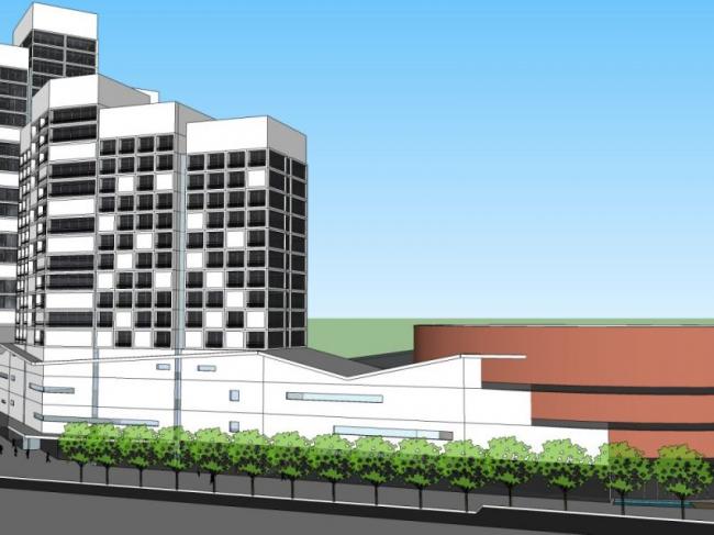 Sketchup酒店模型|高层酒店建筑群，现代风格