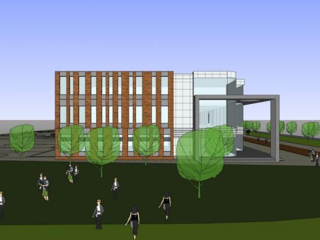 Sketchup商业模型|多层商业街区，现代风格