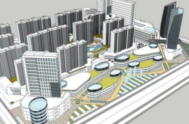 Sketchup综合体模型|多高层商业综合体，住宅，办公，酒店，现代风格-BIM建筑网