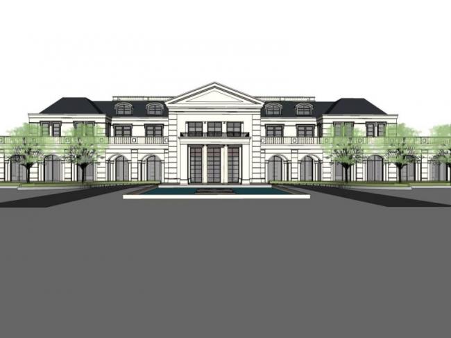 Sketchup商业模型|低层会所，现代风格