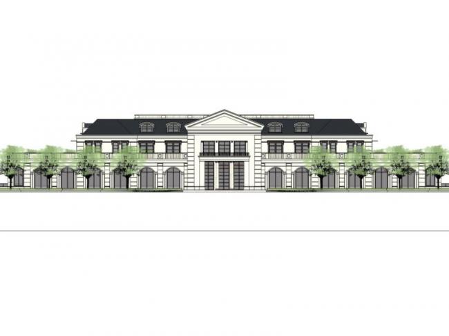 Sketchup商业模型|低层会所，现代风格