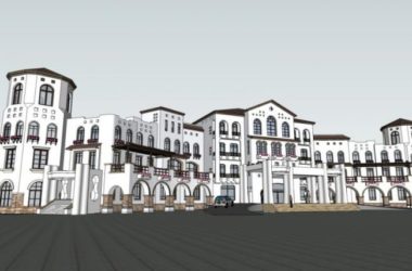 Sketchup商业模型|多层会所，西班牙风格-BIM建筑网