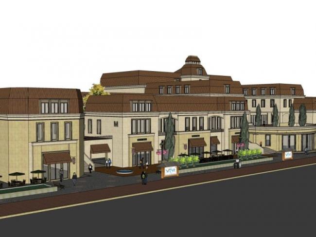 Sketchup商业模型|多层商业，古典风格