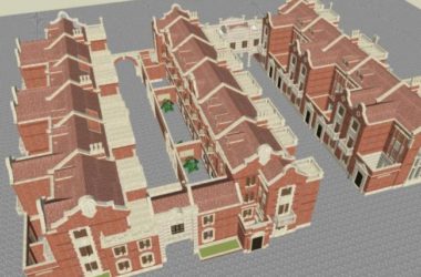 Sketchup住宅模型|多层住宅，古典风格-BIM建筑网