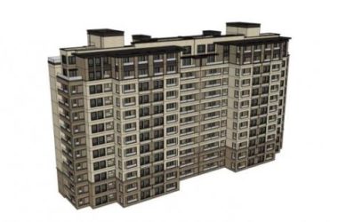 Sketchup住宅模型|高层住宅，现代风格-BIM建筑网